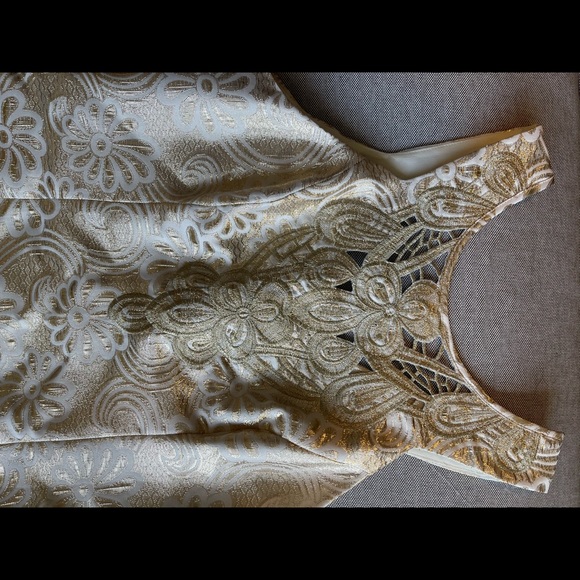 LILLY PULITZER GOLD COCKTAIL DRESS - Picture 4 of 7